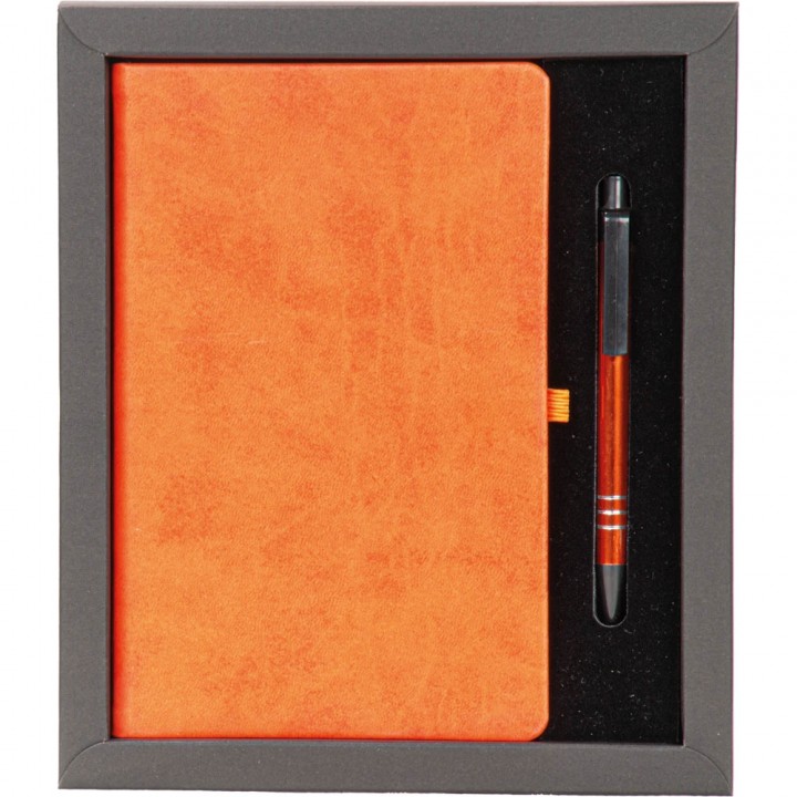 Logo Baskılı Turuncu Hediyelik Set